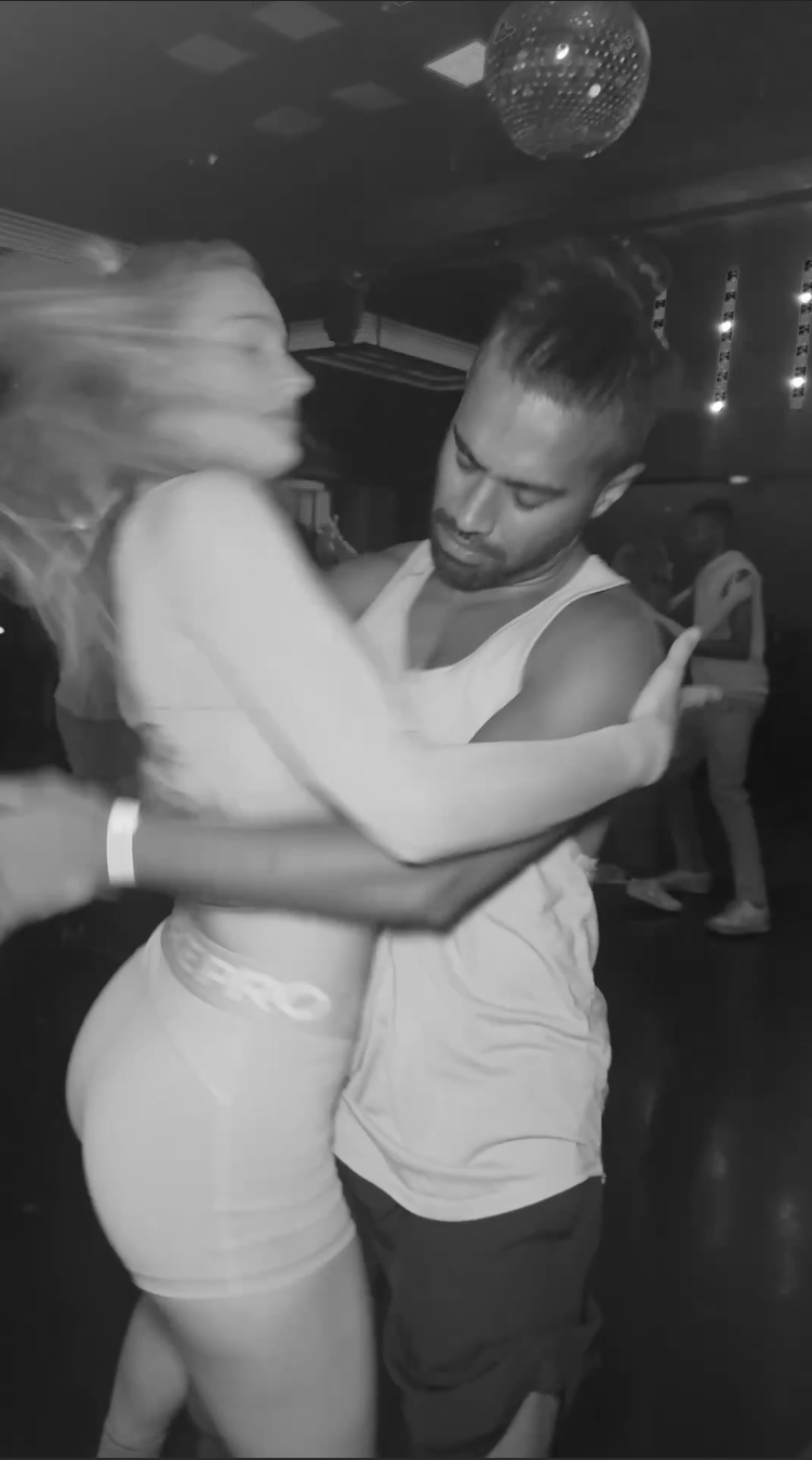 Oscar and Bo dancing at a Rogue night at Keystone Crescent
